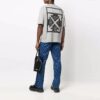 FW21 Arrow Logo Printing Round Neck Short Sleeve Ordinary Version Gray