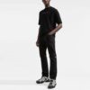 FW21 Arrow Pattern Logo Printing Round Neck Short Sleeve Ordinary Version Black