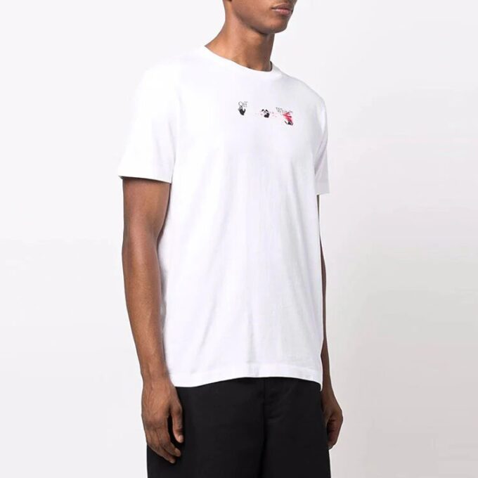 FW21 Arrow Pattern Short Sleeve Version White