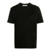 FW21 Arrow Pattern Solid Color Round Neck Short Sleeve Ordinary Version Black