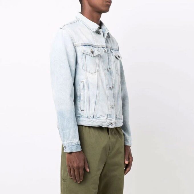 FW21 Arrow Printing Denim Jacket Version Blue