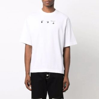 FW21 Arrows Arrow Logo Printing Short Sleeve Ordinary Version White
