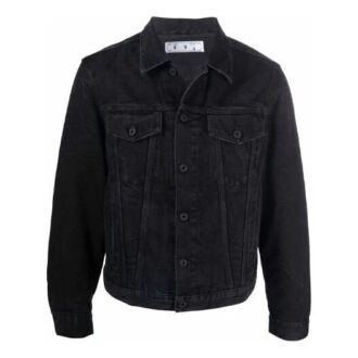 FW21 Casual lapel Denim Jacket Loose Fit Black