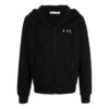 FW21 Casual Logo Printing Zipper Hooded Jacket Loose Fit Black
