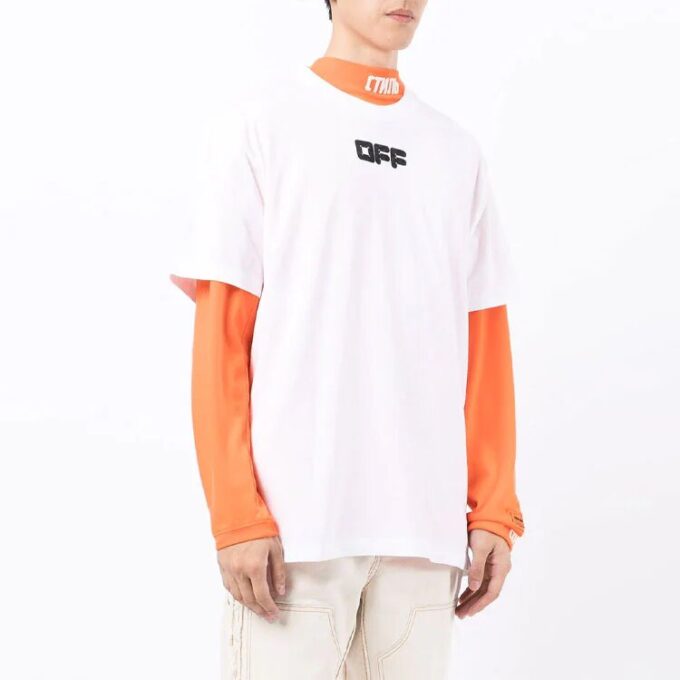 FW21 Chest Logo Printing Short Sleeve Loose Fit White