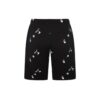 FW21 Cotton Alphabet Full Print Pattern Casual Shorts Version Black