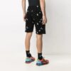 FW21 Cotton Alphabet Full Print Pattern Casual Shorts Version Black