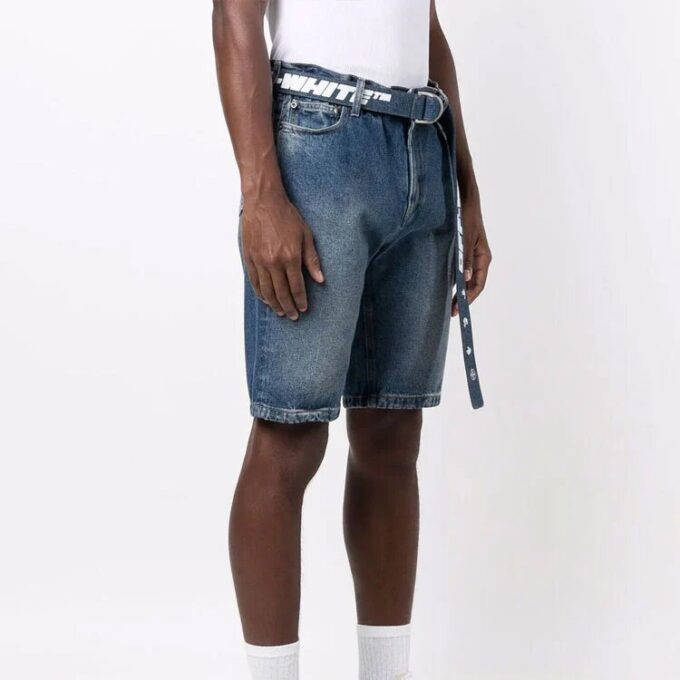 FW21 Denim Casual Shorts Slim Fit Version Blue