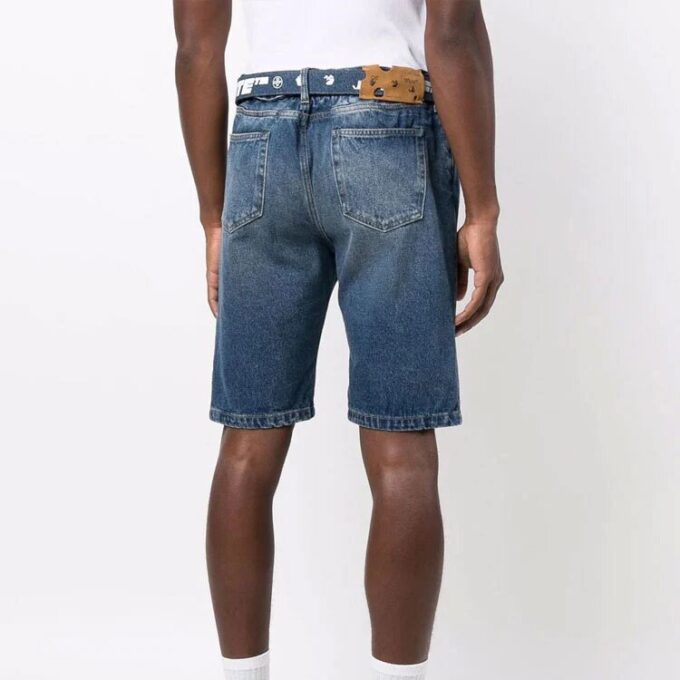 FW21 Denim Casual Shorts Slim Fit Version Blue