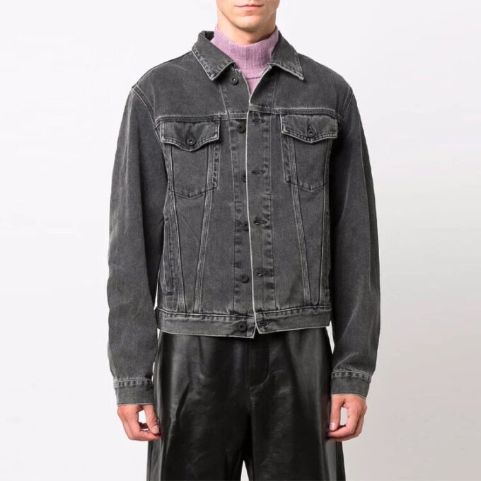 FW21 Denim Jacket Slim Fit Version Gray