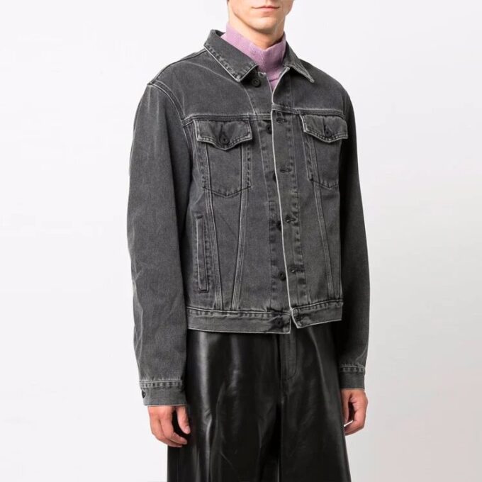 FW21 Denim Jacket Slim Fit Version Gray
