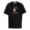 FW21 Funny Logo Printing Round Neck Loose Fit Black