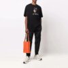 FW21 Funny Logo Printing Round Neck Loose Fit Black