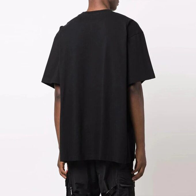 FW21 Funny Logo Printing Round Neck Loose Fit Black