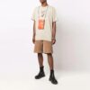FW21 Funny Logo Printing Round Neck Loose Fit Brown