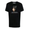 FW21 Funny Logo Printing Round Neck Short Sleeve Ordinary Version Black
