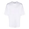 FW21 Geometry Pattern Round Neck Short Sleeve Slim Fit Version White