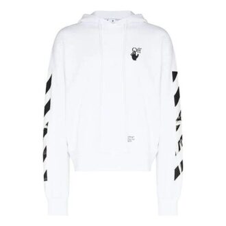 FW21 hooded Pullover Long Sleeves Version White