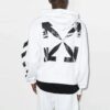FW21 hooded Pullover Long Sleeves Version White
