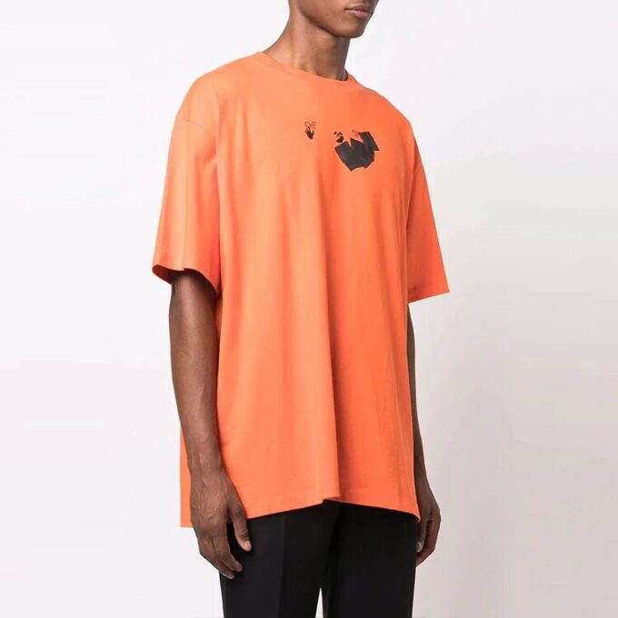 FW21 Jumbo Marker Arrow Pattern Printing Short Sleeve Loose Fit