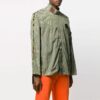 FW21 Large Alphabet Logo Printing Zipper Jacket Version Green