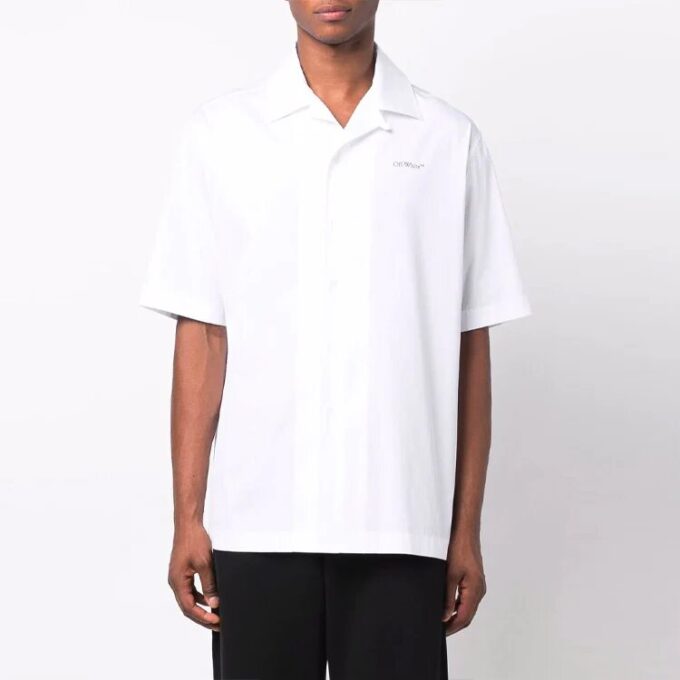 FW21 Lgo Short Sleeve Shirt Loose Fit White