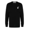 FW21 Logo Arrow Pattern Round Neck Long Sleeves Black