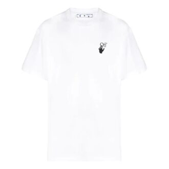 FW21 Logo Arrow Round Neck Short Sleeve Loose Fit White