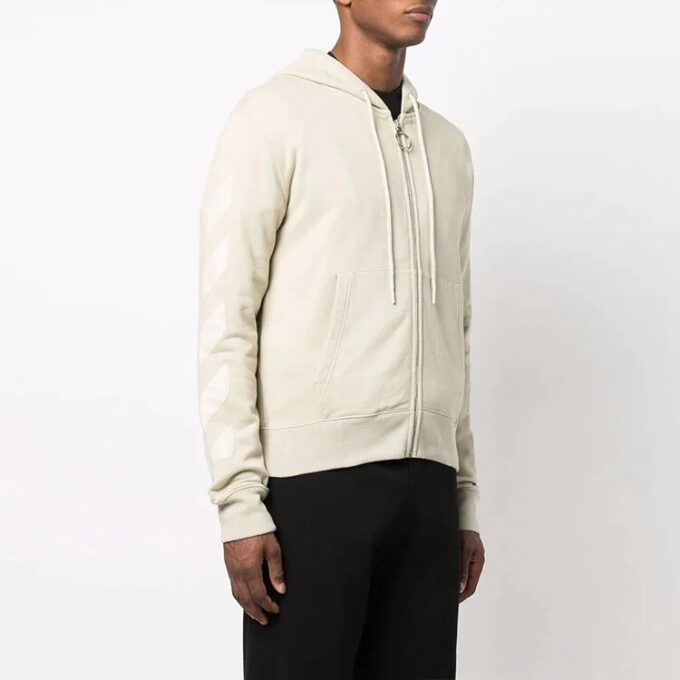 FW21 Logo Arrow Zipper Ordinary Version Beige