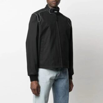 FW21 Logo aviator Jacket Version Black