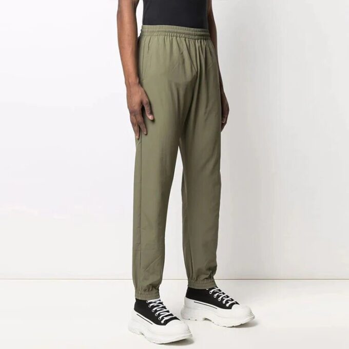 FW21 Logo Casual Long Pants Ordinary Version Dark Green