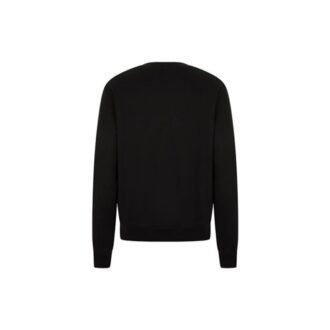 FW21 Logo Cotton Round Neck Long Sleeves Version Black