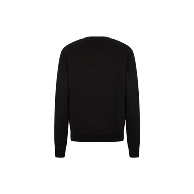 FW21 Logo Cotton Round Neck Long Sleeves Version Black