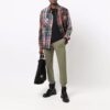 FW21 Logo Elastic Waistband Straight Sports Long Pants Ordinary Version Dark Green
