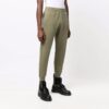 FW21 Logo Elastic Waistband Straight Sports Long Pants Ordinary Version Dark Green