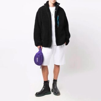 FW21 Logo Knee-Length Sports Shorts Version White