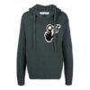FW21 Logo Knit hooded Ordinary Version Green