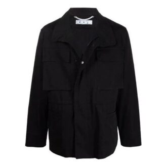 FW21 Logo Outdoor Jacket Slim Fit Version Black
