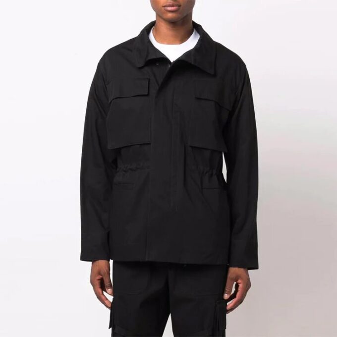 FW21 Logo Outdoor Jacket Slim Fit Version Black