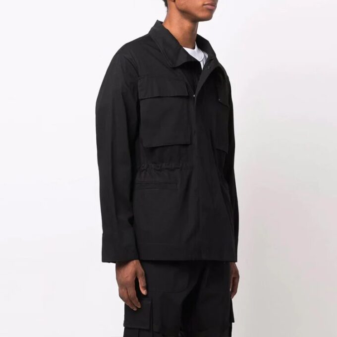 FW21 Logo Outdoor Jacket Slim Fit Version Black