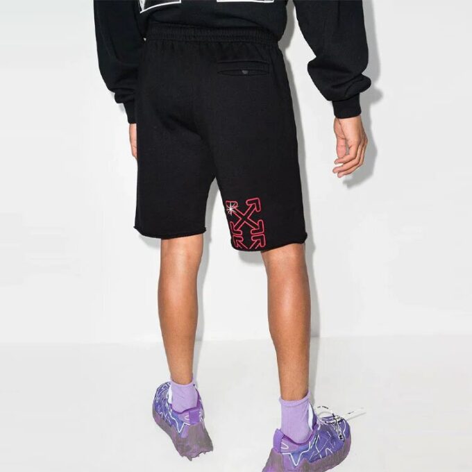 FW21 Logo Pants Sports Shorts Ordinary Version Black
