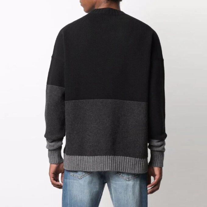 FW21 Logo Pattern Pullover Long Sleeves Black
