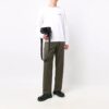 FW21 Logo Pattern Round Neck Long Sleeves Ordinary Version White