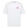 FW21 Logo Pattern Round Neck Short Sleeve Loose Fit White
