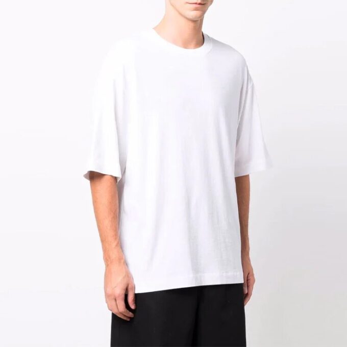 FW21 Logo Pattern Short Sleeve Loose Fit White