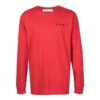 FW21 Logo Print Crewneck PulloverLong Sleeve Men’ s Red