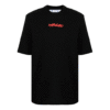 FW21 Logo Printing Arrow Pattern Round Neck Short Sleeve Ordinary Version Black