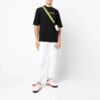 FW21 Logo Printing Round Neck Pullover Short Sleeve Loose Fit Black