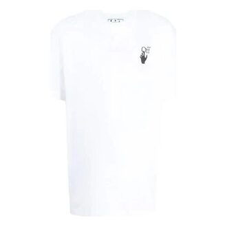 FW21 Logo Printing Round Neck Short Sleeve Loose Version White