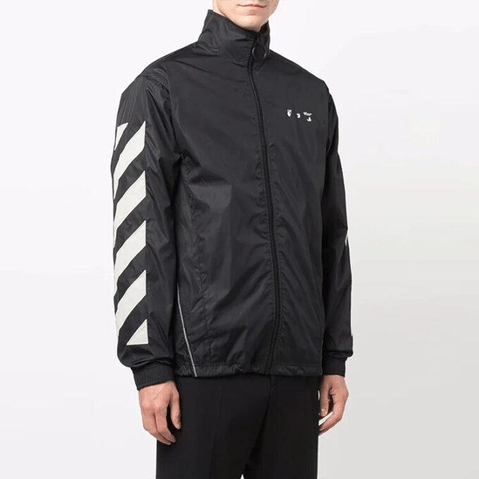 FW21 Logo Printing Windproof Jacket Ordinary Version Black